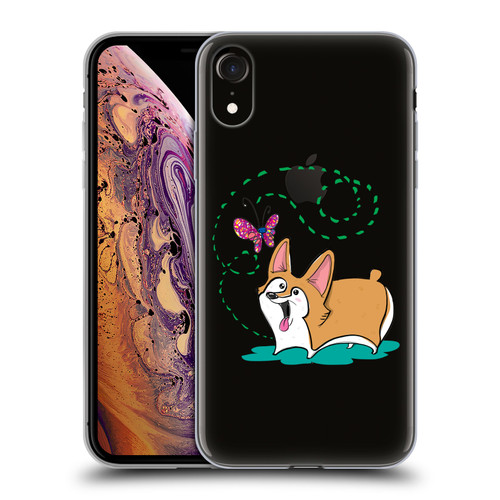 Grace Illustration Dogs Corgi Soft Gel Case for Apple iPhone XR