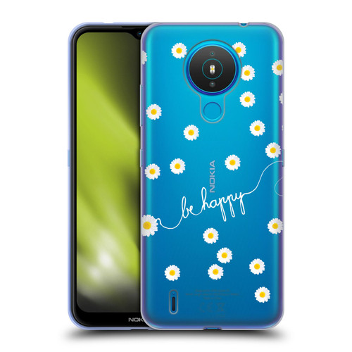 Monika Strigel Happy Daisy Clear Soft Gel Case for Nokia 1.4