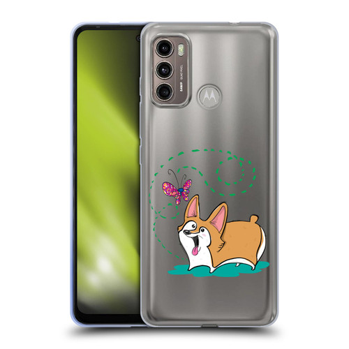 Grace Illustration Dogs Corgi Soft Gel Case for Motorola Moto G60 / Moto G40 Fusion