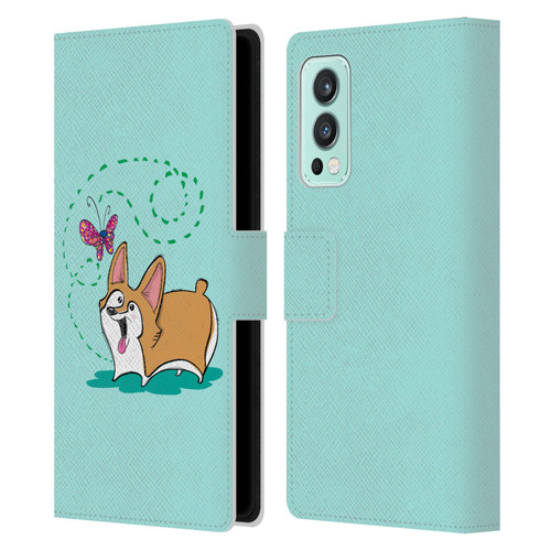 Grace Illustration Dogs Corgi Leather Book Wallet Case Cover For OnePlus Nord 2 5G