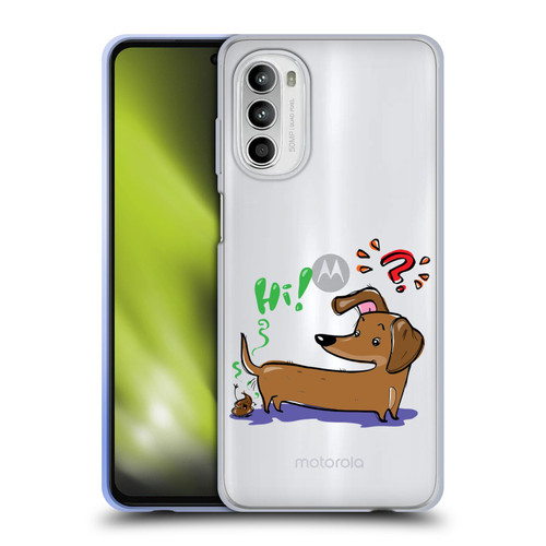 Grace Illustration Dogs Dachshund Soft Gel Case for Motorola Moto G52