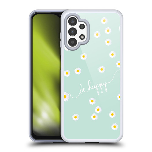 Monika Strigel Happy Daisy Mint Soft Gel Case for Samsung Galaxy A13 (2022)