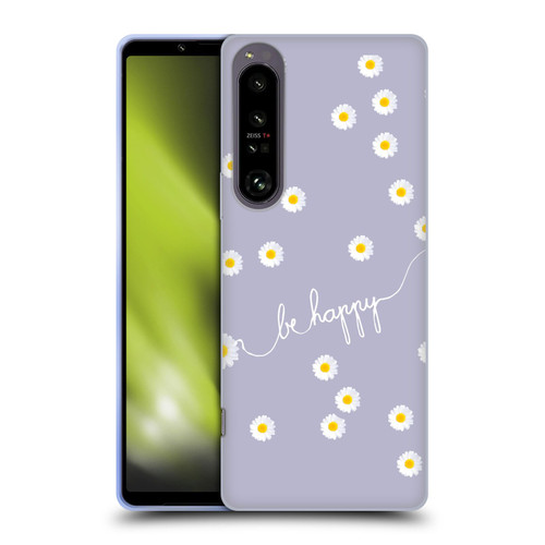 Monika Strigel Happy Daisy Lavender Soft Gel Case for Sony Xperia 1 IV