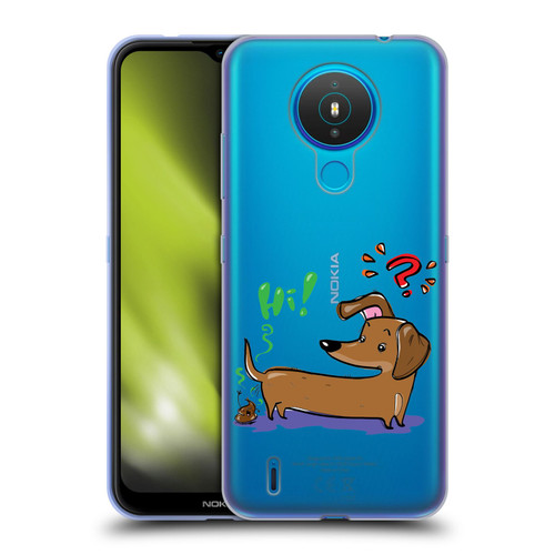 Grace Illustration Dogs Dachshund Soft Gel Case for Nokia 1.4