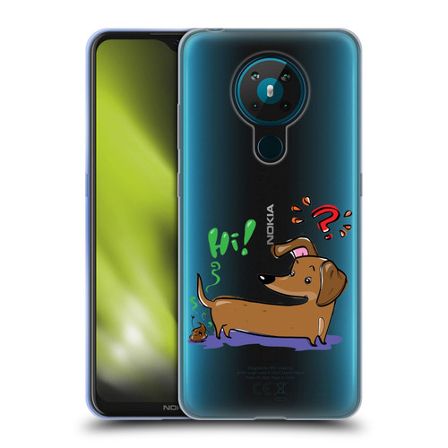 Grace Illustration Dogs Dachshund Soft Gel Case for Nokia 5.3