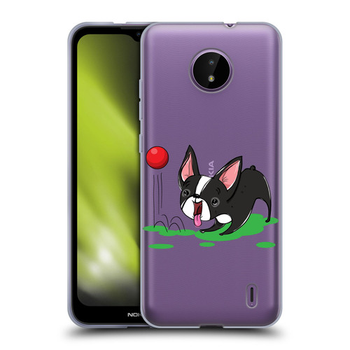 Grace Illustration Dogs Boston Terrier Soft Gel Case for Nokia C10 / C20