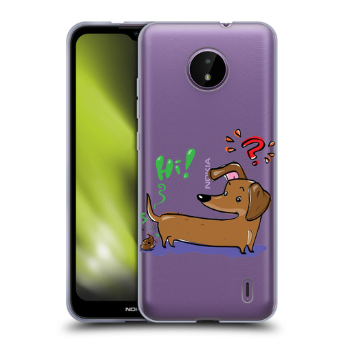 Grace Illustration Dogs Dachshund Soft Gel Case for Nokia C10 / C20