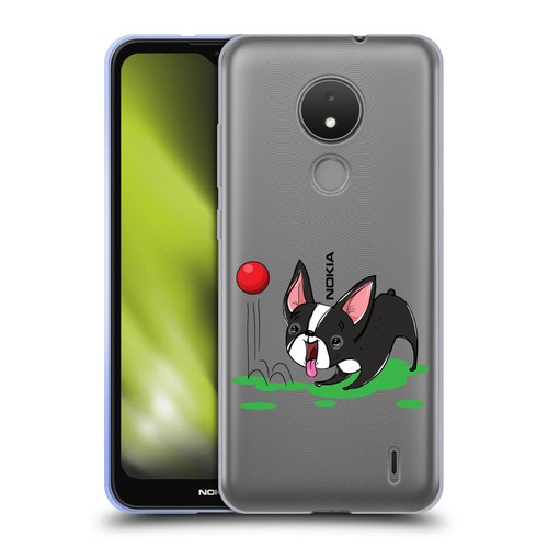 Grace Illustration Dogs Boston Terrier Soft Gel Case for Nokia C21