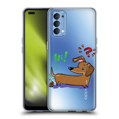 Grace Illustration Dogs Dachshund Soft Gel Case for OPPO Reno 4 5G