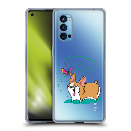 Grace Illustration Dogs Corgi Soft Gel Case for OPPO Reno 4 Pro 5G