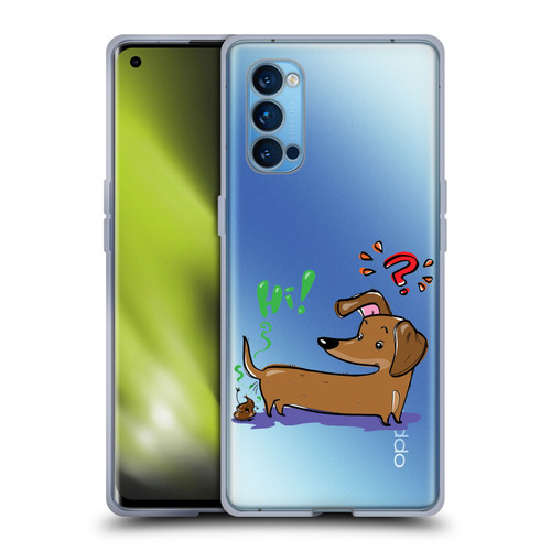 Grace Illustration Dogs Dachshund Soft Gel Case for OPPO Reno 4 Pro 5G