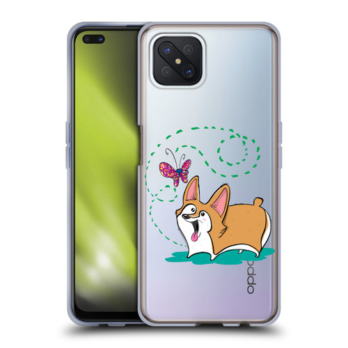 Grace Illustration Dogs Corgi Soft Gel Case for OPPO Reno4 Z 5G