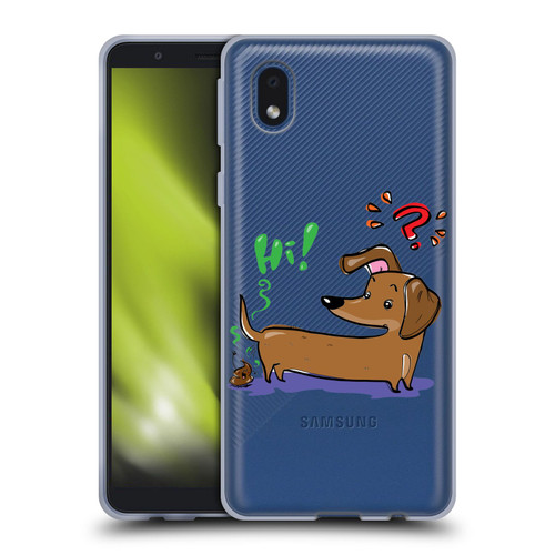 Grace Illustration Dogs Dachshund Soft Gel Case for Samsung Galaxy A01 Core (2020)