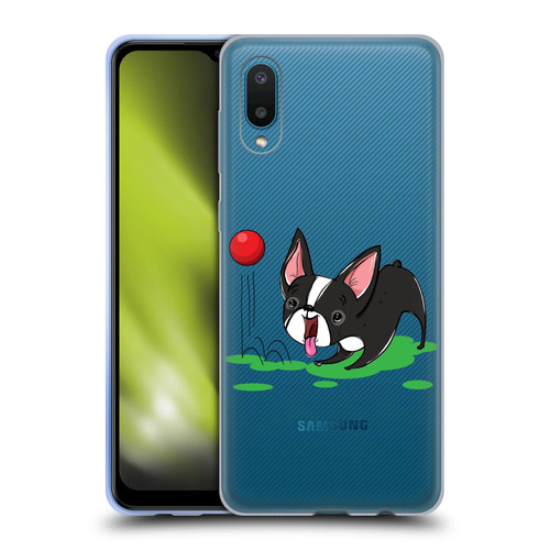 Grace Illustration Dogs Boston Terrier Soft Gel Case for Samsung Galaxy A02/M02 (2021)
