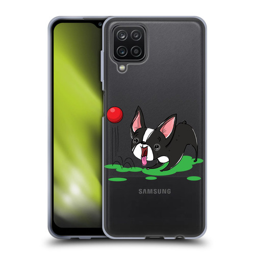 Grace Illustration Dogs Boston Terrier Soft Gel Case for Samsung Galaxy A12 (2020)