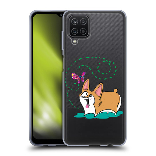 Grace Illustration Dogs Corgi Soft Gel Case for Samsung Galaxy A12 (2020)