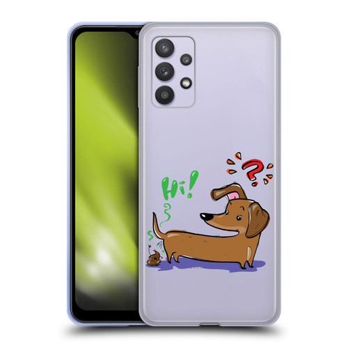 Grace Illustration Dogs Dachshund Soft Gel Case for Samsung Galaxy A32 5G / M32 5G (2021)