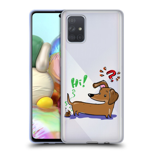 Grace Illustration Dogs Dachshund Soft Gel Case for Samsung Galaxy A71 (2019)