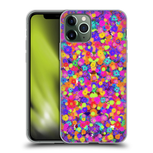 Grace Illustration Lovely Floral Daisies Soft Gel Case for Apple iPhone 11 Pro