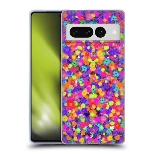 Grace Illustration Lovely Floral Daisies Soft Gel Case for Google Pixel 7 Pro
