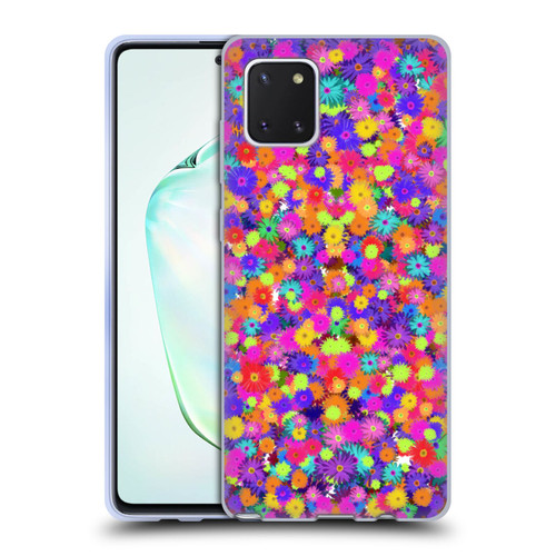 Grace Illustration Lovely Floral Daisies Soft Gel Case for Samsung Galaxy Note10 Lite