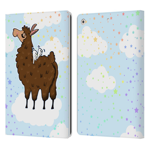 Grace Illustration Llama Pegasus Leather Book Wallet Case Cover For Apple iPad 10.2 2019/2020/2021