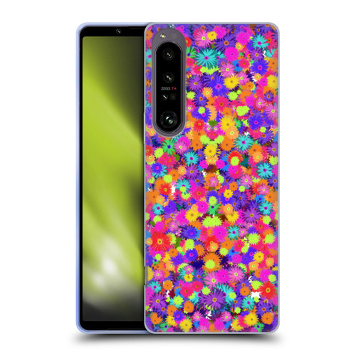 Grace Illustration Lovely Floral Daisies Soft Gel Case for Sony Xperia 1 IV