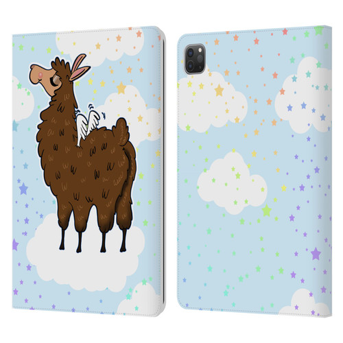 Grace Illustration Llama Pegasus Leather Book Wallet Case Cover For Apple iPad Pro 11 2020 / 2021 / 2022