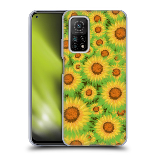 Grace Illustration Lovely Floral Sunflower Soft Gel Case for Xiaomi Mi 10T 5G