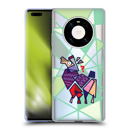 Grace Illustration Llama Cubist Soft Gel Case for Huawei Mate 40 Pro 5G