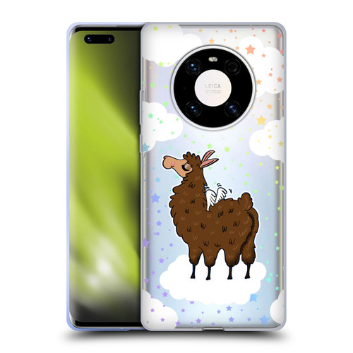 Grace Illustration Llama Pegasus Soft Gel Case for Huawei Mate 40 Pro 5G