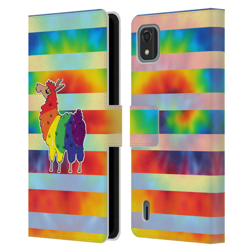 Grace Illustration Llama Pride Leather Book Wallet Case Cover For Nokia C2 2nd Edition