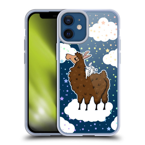 Grace Illustration Llama Pegasus Soft Gel Case for Apple iPhone 12 Mini