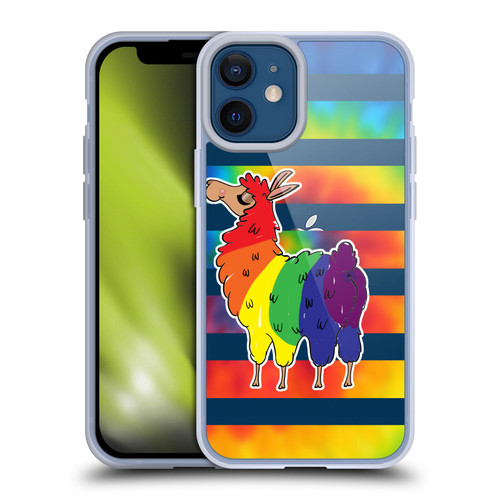 Grace Illustration Llama Pride Soft Gel Case for Apple iPhone 12 Mini