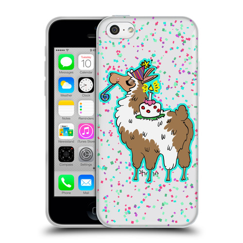 Grace Illustration Llama Birthday Soft Gel Case for Apple iPhone 5c