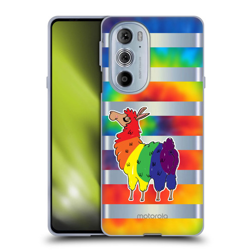 Grace Illustration Llama Pride Soft Gel Case for Motorola Edge X30