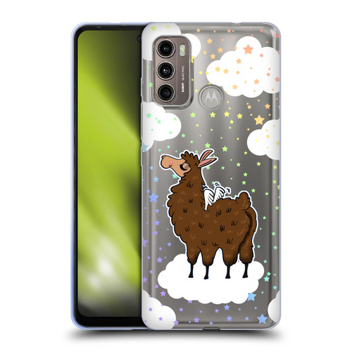 Grace Illustration Llama Pegasus Soft Gel Case for Motorola Moto G60 / Moto G40 Fusion