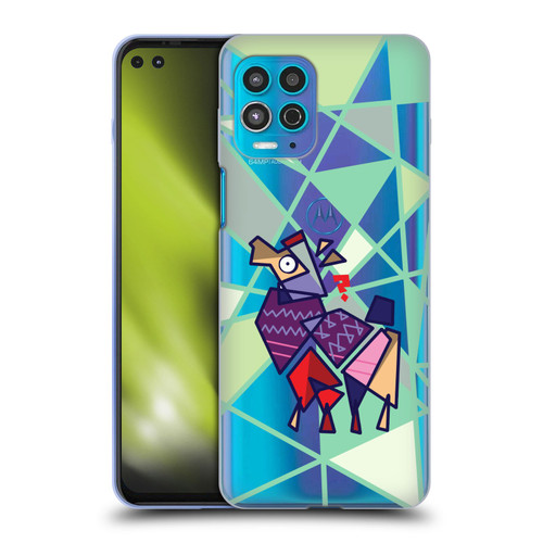 Grace Illustration Llama Cubist Soft Gel Case for Motorola Moto G100