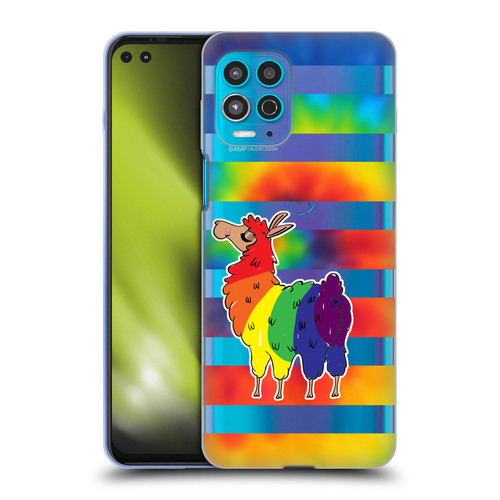 Grace Illustration Llama Pride Soft Gel Case for Motorola Moto G100