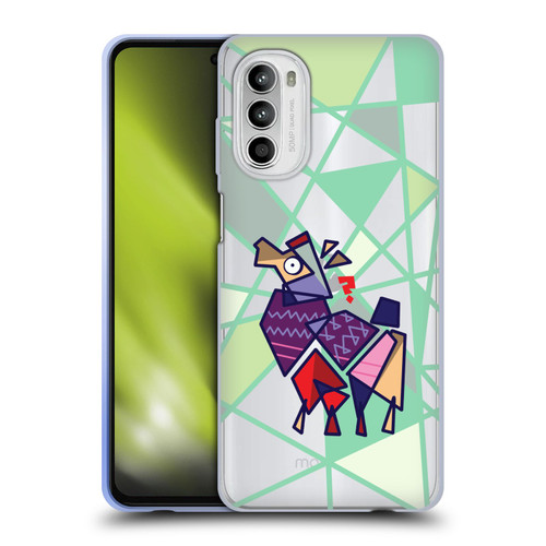 Grace Illustration Llama Cubist Soft Gel Case for Motorola Moto G52