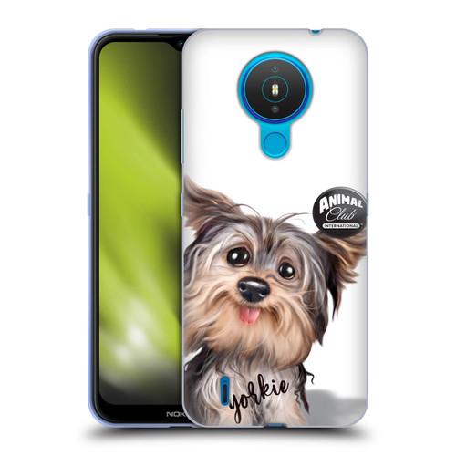 Animal Club International Faces Yorkie Soft Gel Case for Nokia 1.4