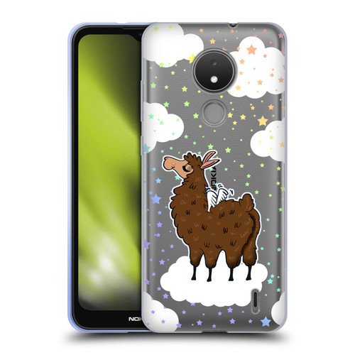 Grace Illustration Llama Pegasus Soft Gel Case for Nokia C21