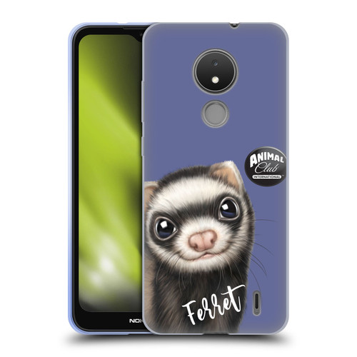 Animal Club International Faces Ferret Soft Gel Case for Nokia C21