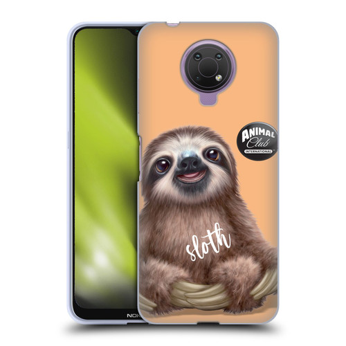 Animal Club International Faces Sloth Soft Gel Case for Nokia G10