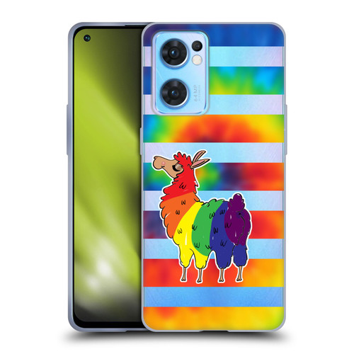 Grace Illustration Llama Pride Soft Gel Case for OPPO Reno7 5G / Find X5 Lite