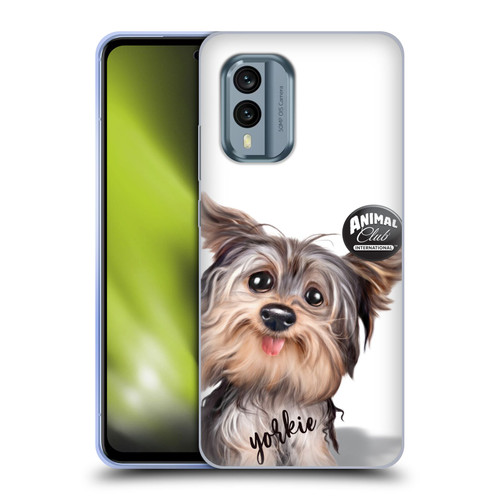 Animal Club International Faces Yorkie Soft Gel Case for Nokia X30