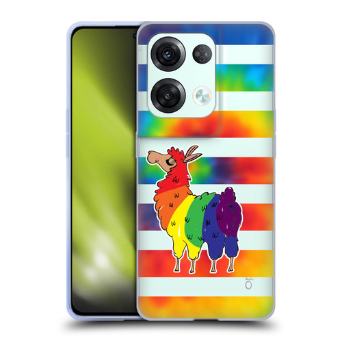 Grace Illustration Llama Pride Soft Gel Case for OPPO Reno8 Pro