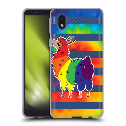 Grace Illustration Llama Pride Soft Gel Case for Samsung Galaxy A01 Core (2020)
