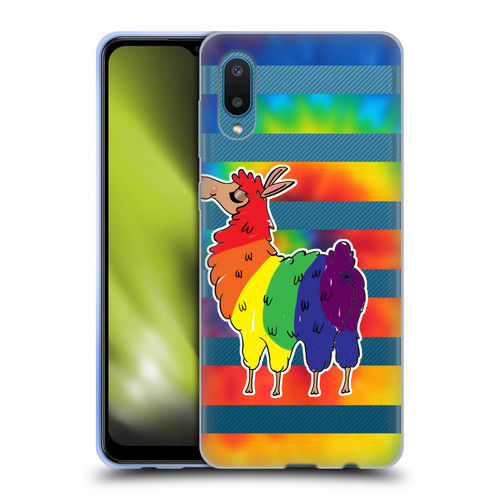 Grace Illustration Llama Pride Soft Gel Case for Samsung Galaxy A02/M02 (2021)