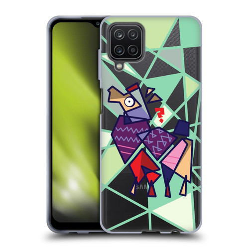 Grace Illustration Llama Cubist Soft Gel Case for Samsung Galaxy A12 (2020)